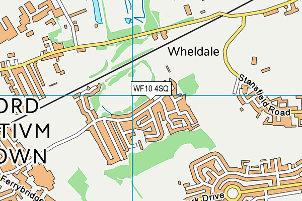 WF10 4SQ map - OS VectorMap District (Ordnance Survey)