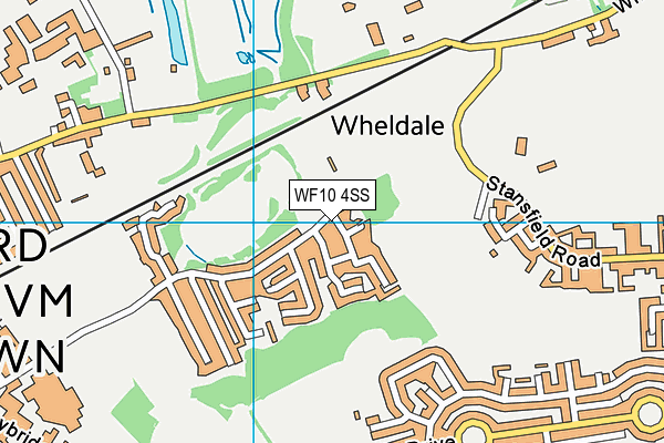 WF10 4SS map - OS VectorMap District (Ordnance Survey)