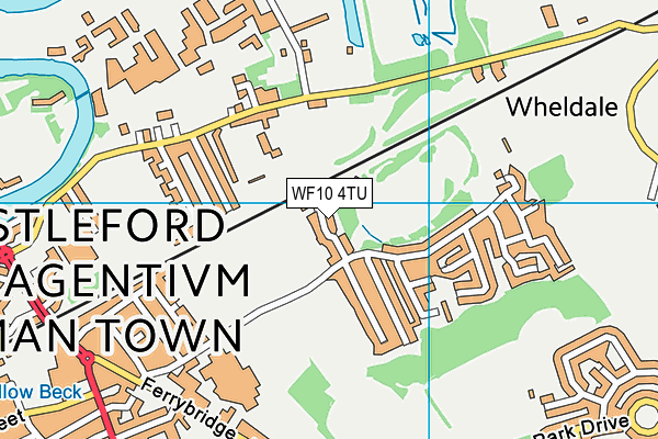 WF10 4TU map - OS VectorMap District (Ordnance Survey)