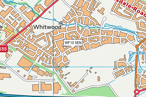 WF10 5EN map - OS VectorMap District (Ordnance Survey)