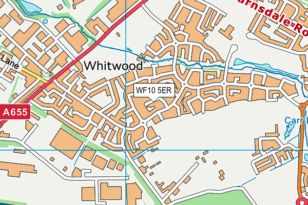 WF10 5ER map - OS VectorMap District (Ordnance Survey)