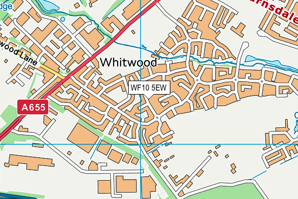 WF10 5EW map - OS VectorMap District (Ordnance Survey)