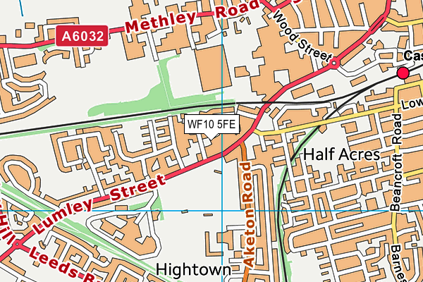 WF10 5FE map - OS VectorMap District (Ordnance Survey)