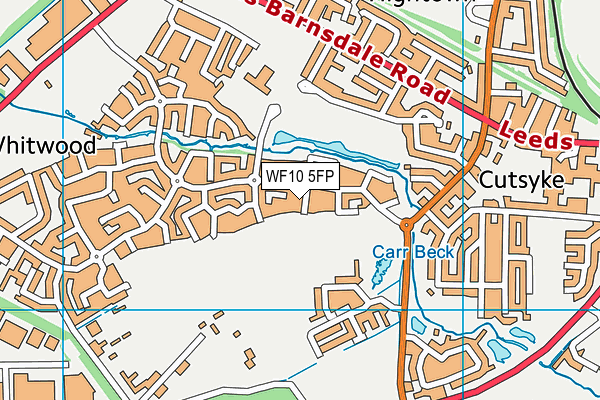 WF10 5FP map - OS VectorMap District (Ordnance Survey)