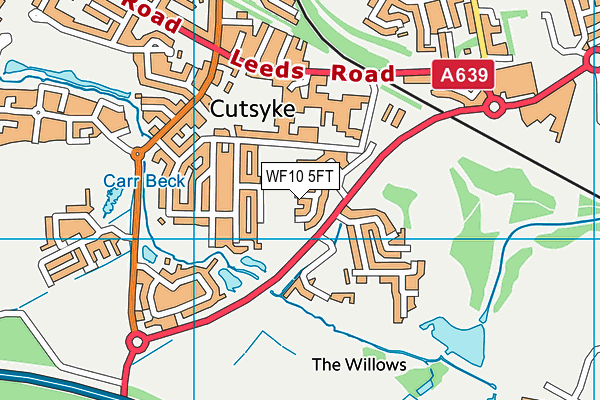 WF10 5FT map - OS VectorMap District (Ordnance Survey)