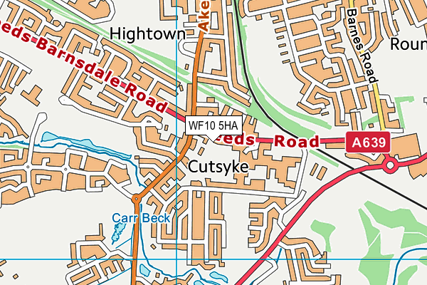 WF10 5HA map - OS VectorMap District (Ordnance Survey)