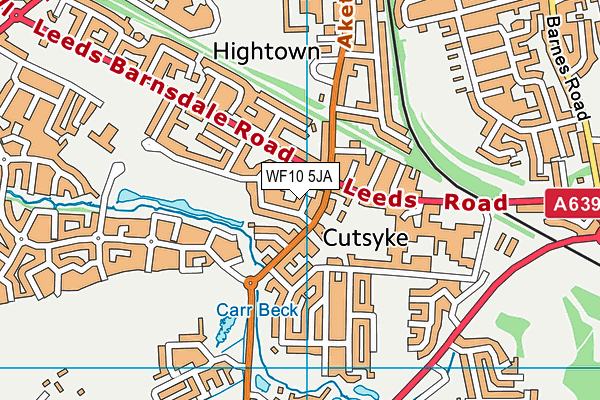 WF10 5JA map - OS VectorMap District (Ordnance Survey)