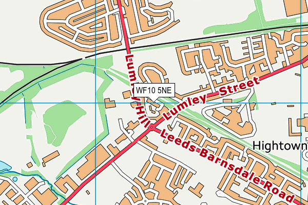 WF10 5NE map - OS VectorMap District (Ordnance Survey)