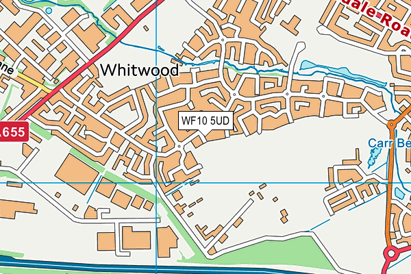 WF10 5UD map - OS VectorMap District (Ordnance Survey)