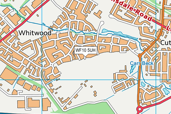 WF10 5UH map - OS VectorMap District (Ordnance Survey)