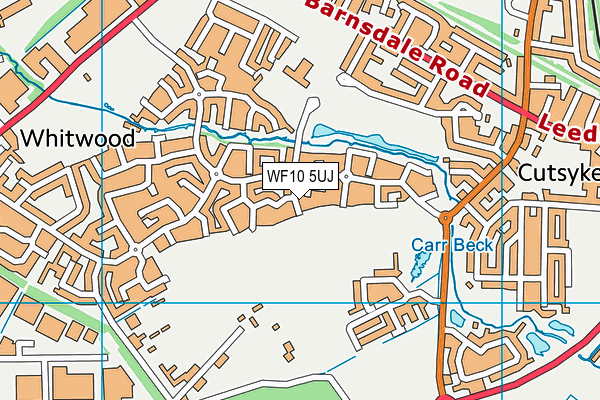 WF10 5UJ map - OS VectorMap District (Ordnance Survey)