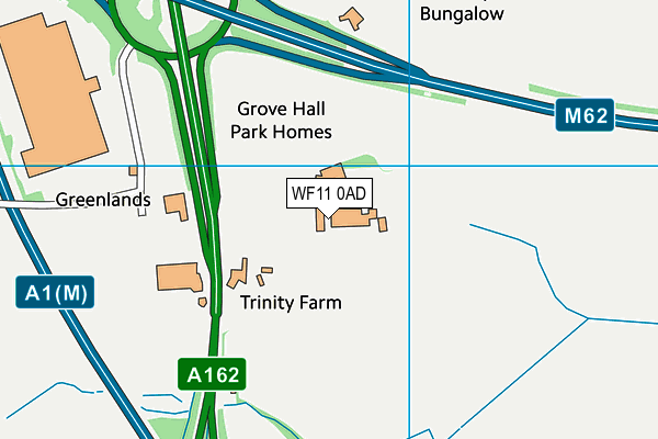 WF11 0AD map - OS VectorMap District (Ordnance Survey)