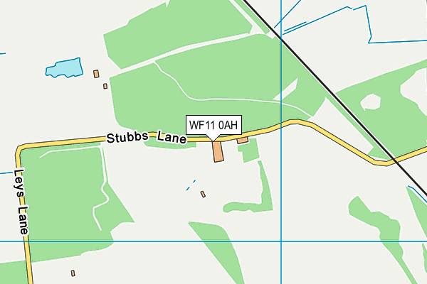 WF11 0AH map - OS VectorMap District (Ordnance Survey)