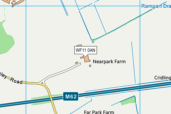 WF11 0AN map - OS VectorMap District (Ordnance Survey)