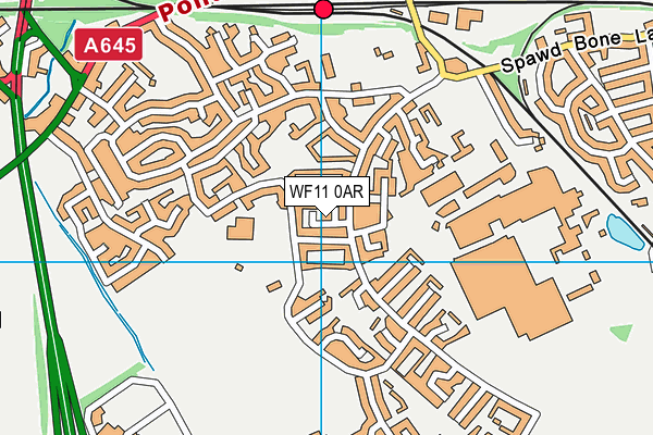 WF11 0AR map - OS VectorMap District (Ordnance Survey)