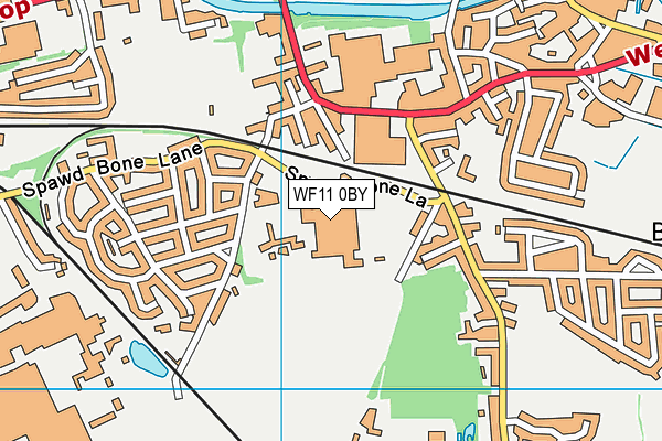 WF11 0BY map - OS VectorMap District (Ordnance Survey)