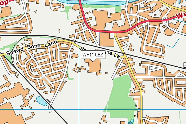 De Lacy Academy map (WF11 0BZ) - OS VectorMap District (Ordnance Survey)