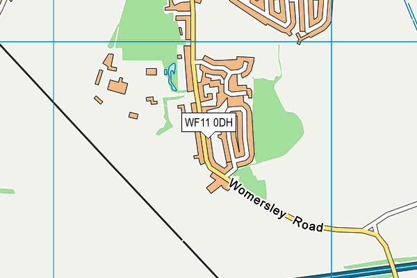 WF11 0DH map - OS VectorMap District (Ordnance Survey)