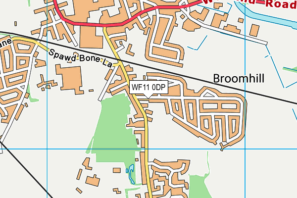 WF11 0DP map - OS VectorMap District (Ordnance Survey)