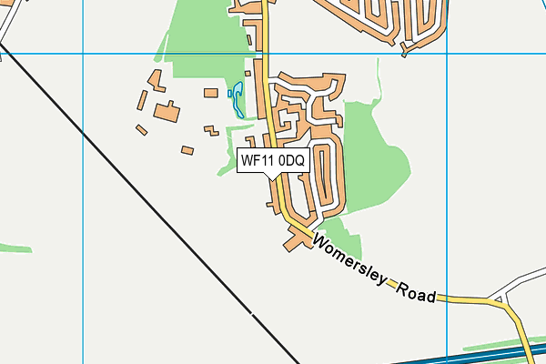 WF11 0DQ map - OS VectorMap District (Ordnance Survey)