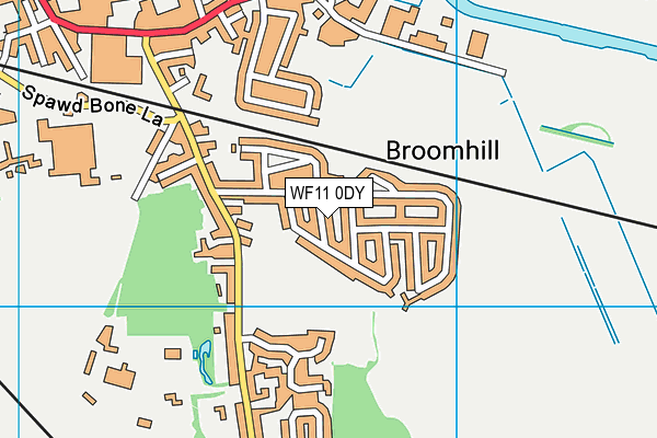 WF11 0DY map - OS VectorMap District (Ordnance Survey)