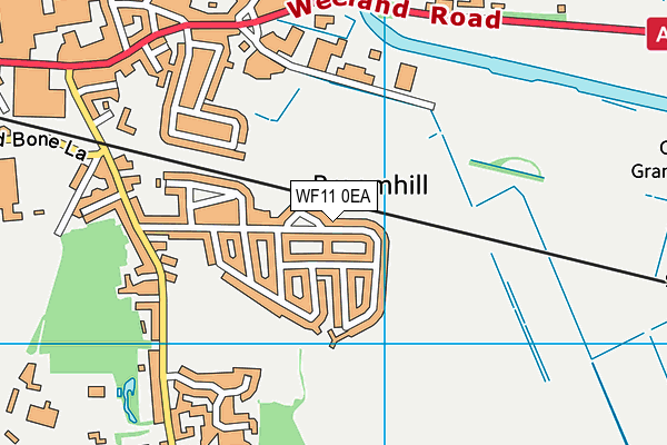 WF11 0EA map - OS VectorMap District (Ordnance Survey)