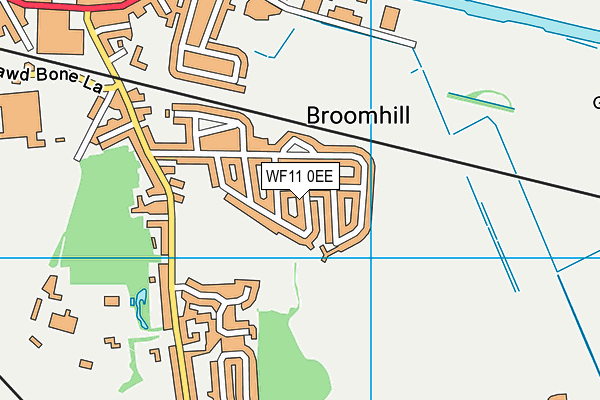 WF11 0EE map - OS VectorMap District (Ordnance Survey)