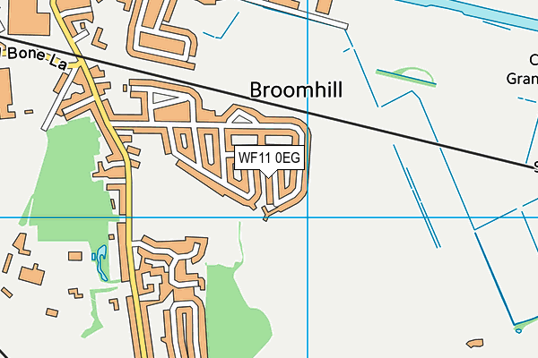 WF11 0EG map - OS VectorMap District (Ordnance Survey)