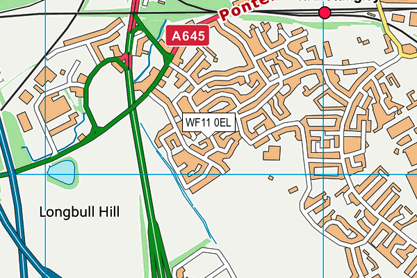 WF11 0EL map - OS VectorMap District (Ordnance Survey)