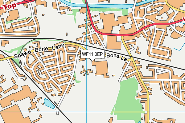 WF11 0EP map - OS VectorMap District (Ordnance Survey)