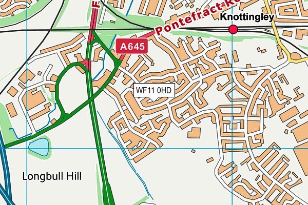 WF11 0HD map - OS VectorMap District (Ordnance Survey)