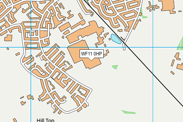 WF11 0HP map - OS VectorMap District (Ordnance Survey)