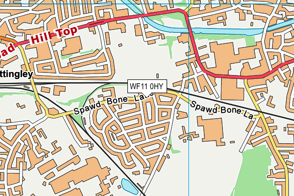 WF11 0HY map - OS VectorMap District (Ordnance Survey)