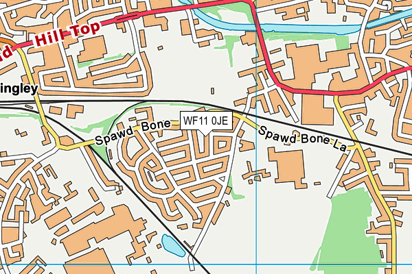 WF11 0JE map - OS VectorMap District (Ordnance Survey)