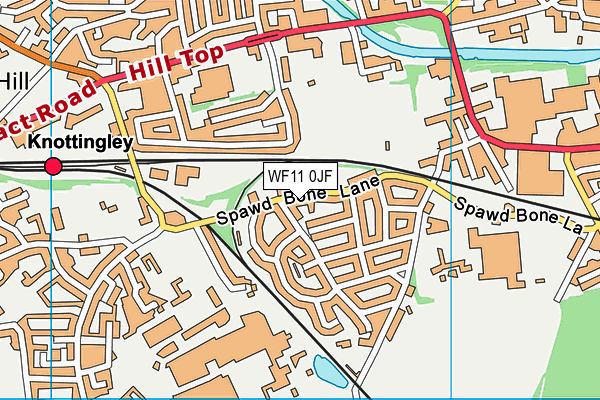 WF11 0JF map - OS VectorMap District (Ordnance Survey)