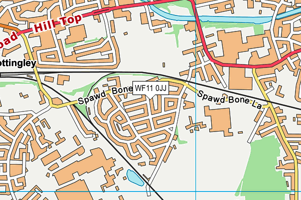 WF11 0JJ map - OS VectorMap District (Ordnance Survey)