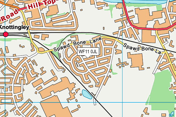 WF11 0JL map - OS VectorMap District (Ordnance Survey)
