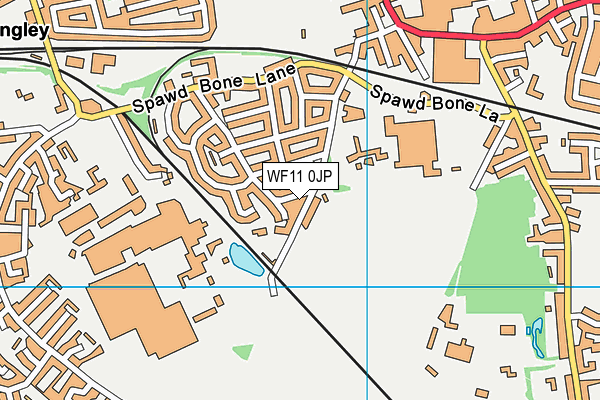 WF11 0JP map - OS VectorMap District (Ordnance Survey)