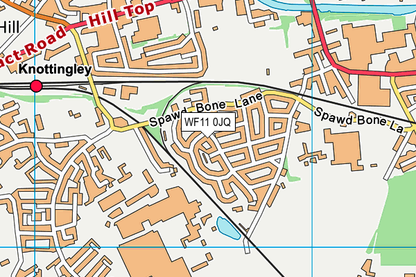 WF11 0JQ map - OS VectorMap District (Ordnance Survey)