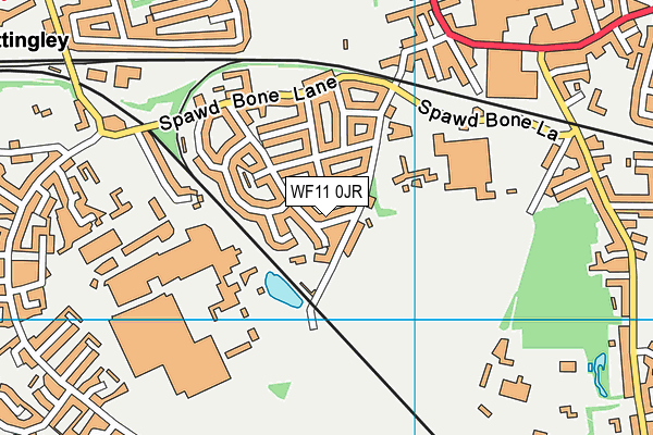 WF11 0JR map - OS VectorMap District (Ordnance Survey)