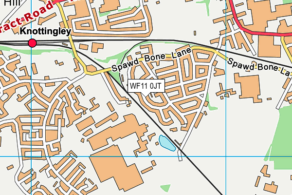 WF11 0JT map - OS VectorMap District (Ordnance Survey)