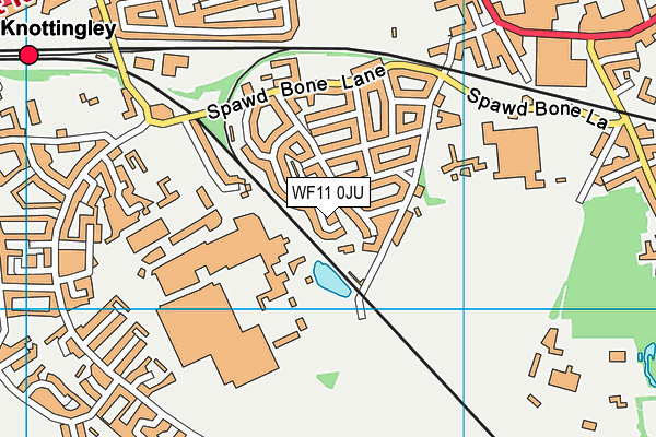 WF11 0JU map - OS VectorMap District (Ordnance Survey)