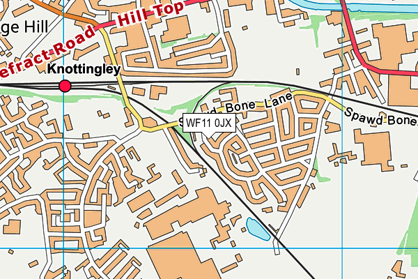 WF11 0JX map - OS VectorMap District (Ordnance Survey)