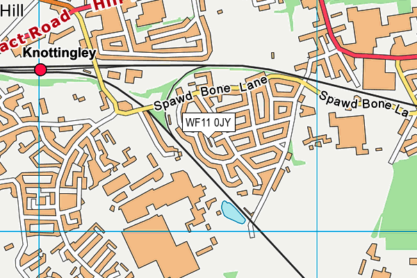 WF11 0JY map - OS VectorMap District (Ordnance Survey)