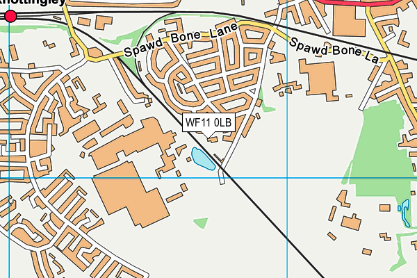 WF11 0LB map - OS VectorMap District (Ordnance Survey)