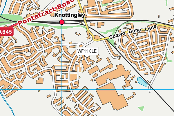 WF11 0LE map - OS VectorMap District (Ordnance Survey)