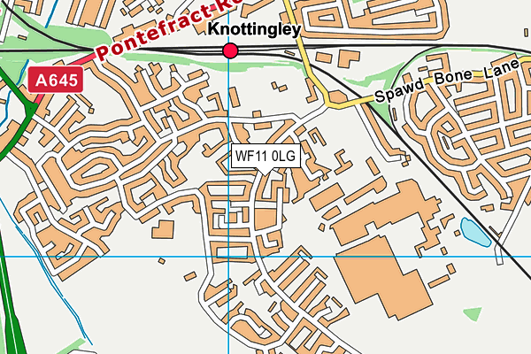WF11 0LG map - OS VectorMap District (Ordnance Survey)