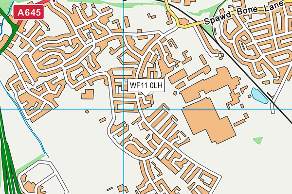 WF11 0LH map - OS VectorMap District (Ordnance Survey)