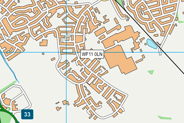 WF11 0LN map - OS VectorMap District (Ordnance Survey)