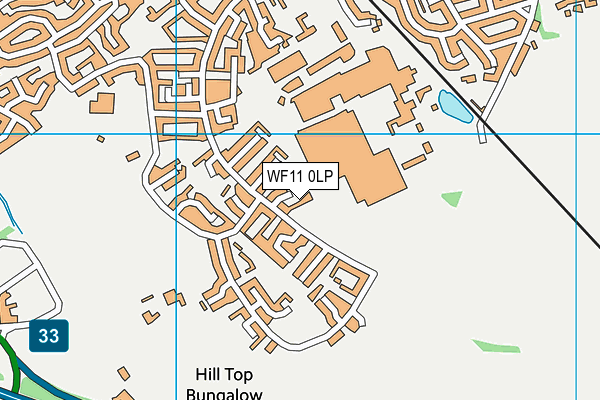 WF11 0LP map - OS VectorMap District (Ordnance Survey)
